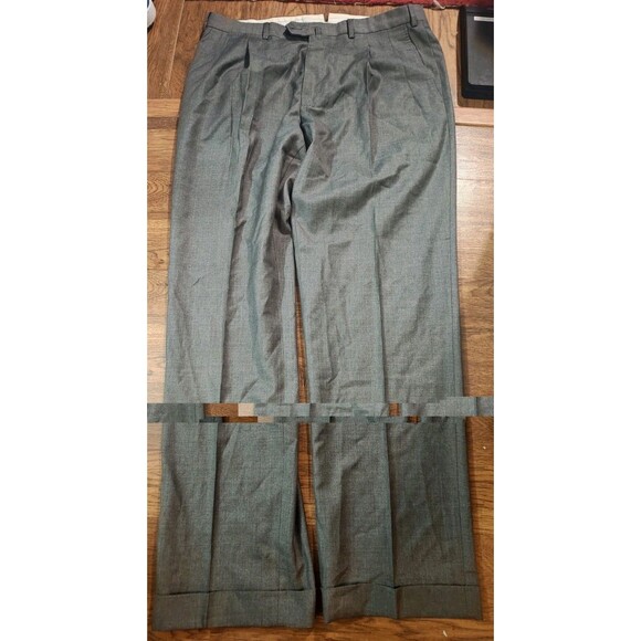 Ermenegildo Zegna Other - Ermenegildo Zegna Mens Regular Fit Wool Dress Trousers 36x32 Gray Business